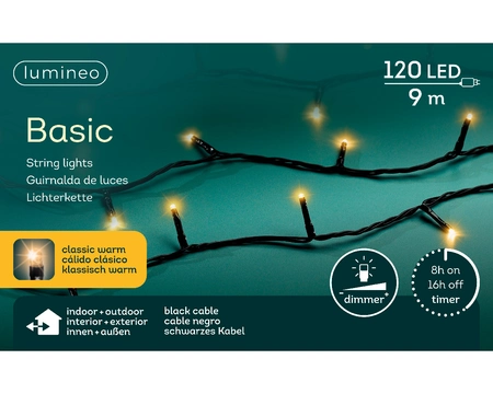 Lumineo basic Rice led 9m - 120l klassiek warm