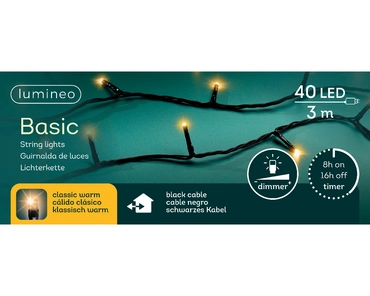 Lumineo Basic Rice led 3m - 40l klassiek warm