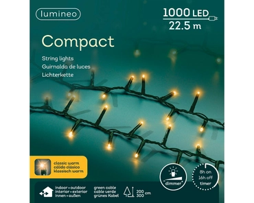 Lumineo Compact ricelightsled 22,5m -1000l klassiek warm