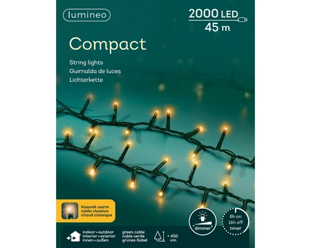 Lumineo led compact twin.l45m-2000l klassiek warm