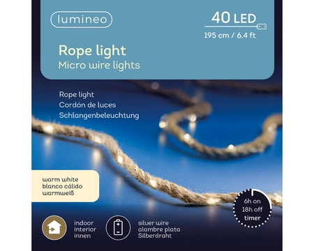 Lumineo icicle twinkle 490 led 20m warm wit