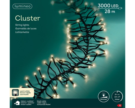 Lumineo led cluster 27m-3000l warm wit