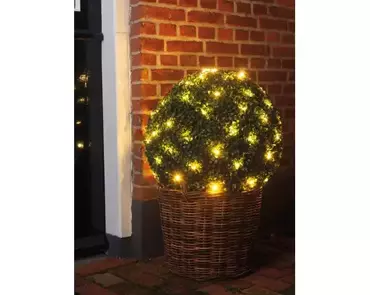 Lumineo Netverlichtingled buxus ø35cm 60led warm wit - afbeelding 6