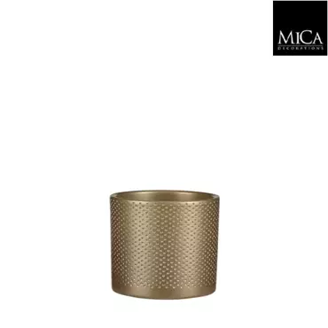 Mica Decorations era pot goud relief 12,5x13,5cm