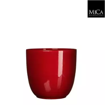 Mica Decorations tusca pot donkerrood 19x20cm