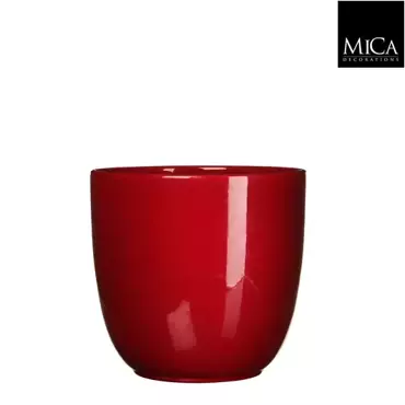 Mica Decorations tusca pot donkerrood 20x23cm