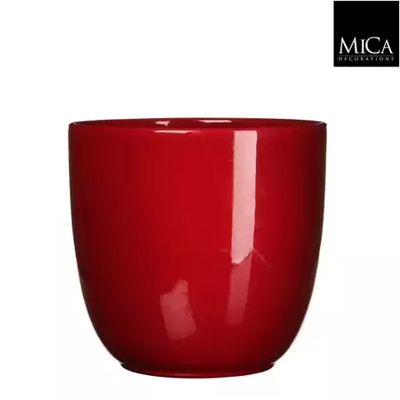 Mica Decorations tusca pot donkerrood 25x28cm