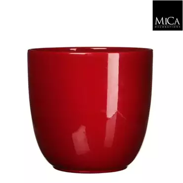 Mica Decorations Tusca pot donkerrood 29x31cm