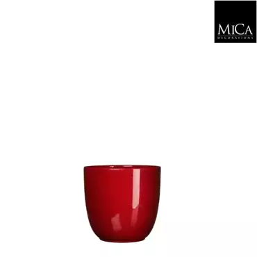 Mica Decorations tusca pot donkerrood 9x10cm