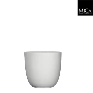 Mica Decorations tusca pot mat wit 19x20cm