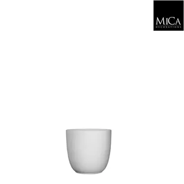 Mica Decorations tusca pot mat wit 9x10cm