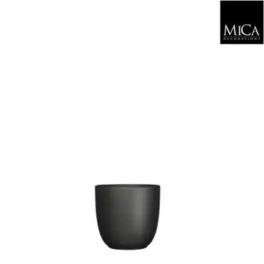 Mica Decorations tusca pot mat zwart 9x10cm