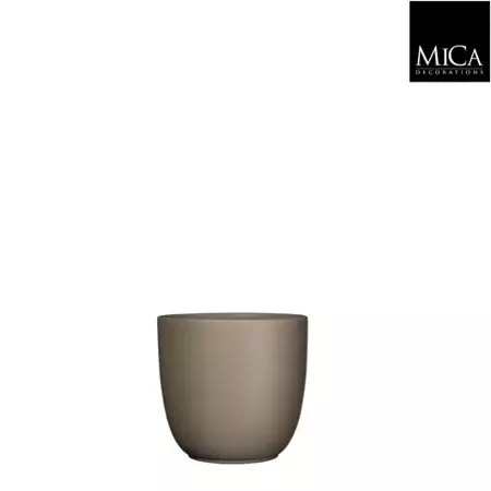 Mica Decorations tusca pot taupe 13x14cm