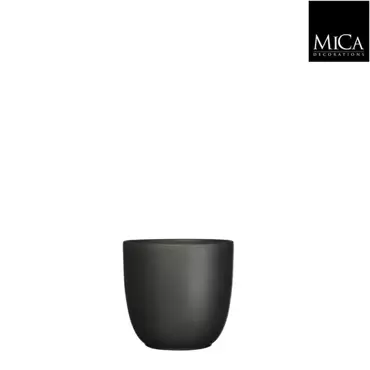 Mica Decorations tusca pot zwart 13x14cm