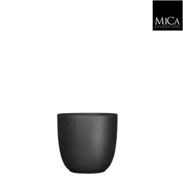 Mica Decorations tusca pot zwart 14x15cm