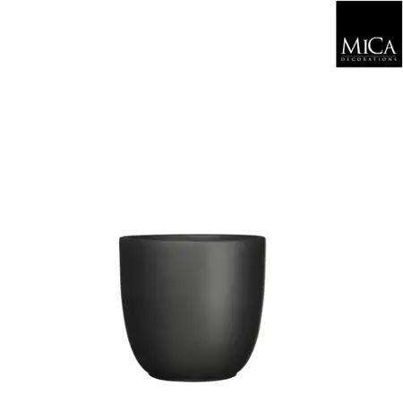 Mica Decorations tusca pot zwart 16x17cm