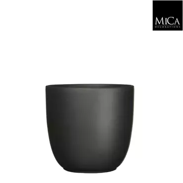 Mica Decorations tusca pot zwart 23x25cm