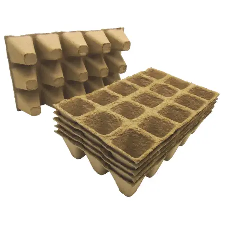 Nature Biopottrays 5x4x4cm set 6 trays - afbeelding 2