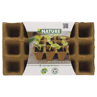 Nature Biopottrays 5x5x5cm set 6 trays - afbeelding 2