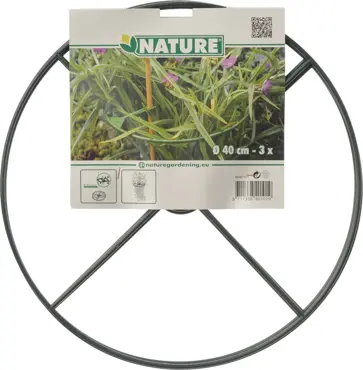 Nature Plantensteunen rond d40cm groen 3st - afbeelding 1