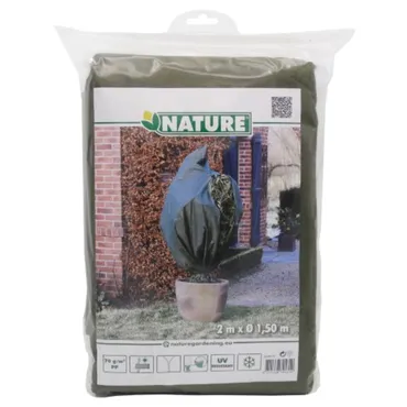 Nature Winterafdekhoes rits h2d1.50m groen - afbeelding 1