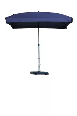 Parasol Patmos De Luxe Rechthoek 210x140cm - Saffier Blauw*