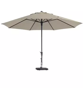 Parasol Timor Luxe Rond Ø4m - Ecru* - afbeelding 1