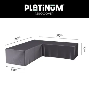 Platinum AeroCover Hoek LoungeBank hoes 300x300x100xH70 - afbeelding 1