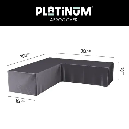 Platinum AeroCover Hoek LoungeBank hoes 300x300x100xH70cm - afbeelding 1