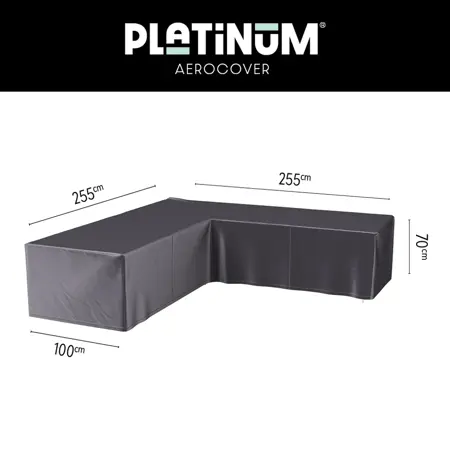 Platinum AeroCover Hoek LoungeBank hoes255x255x100xH70cm - afbeelding 1