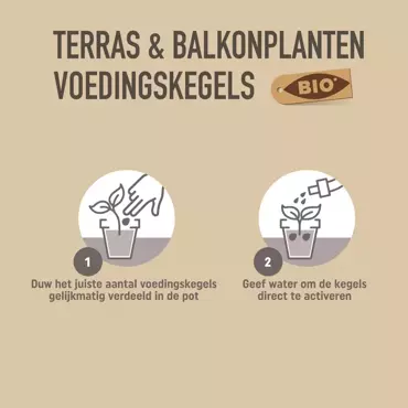 Pokon Bio Terras en Balkon Planten Voedingskegels 40st - afbeelding 5