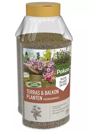 Pokon Terras en Balkon Planten Voedingskorrels 1800gr - afbeelding 2