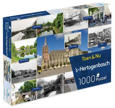 Puzzel Toen en nu 's-Hertogenbosch 1000 stukjes