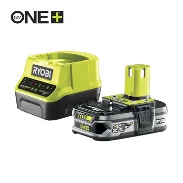 RYOBI ONE+™ 18V 1x 2,5 Ah Lithium+ accu & lader set