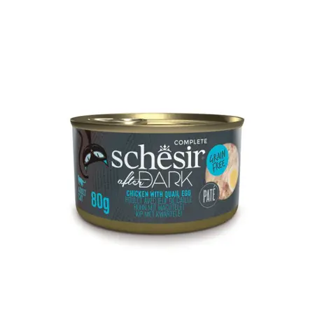 Schesir after dark kip en kwartelei paté 80g - afbeelding 1