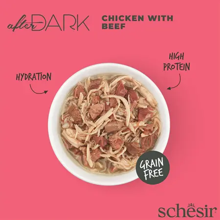 Schesir after Dark kip en rund paté bouillon 80g - afbeelding 3