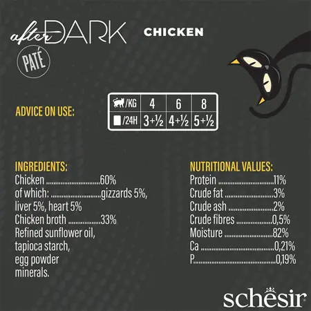 Schesir after Dark kip paté 80g - afbeelding 2