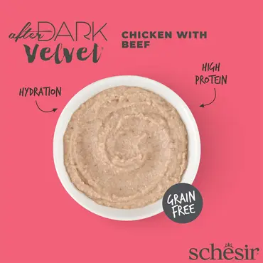 Schesir after dark Velvet mousse kip en rund 80g - afbeelding 3