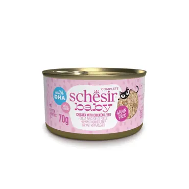 Schesir baby kip en lever bouillon 70g - afbeelding 1