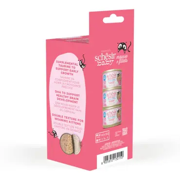 Schesir baby mousse fillets kip en zalm 3 x 55 g - afbeelding 3