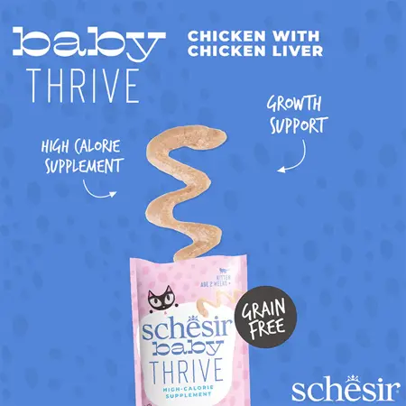 schesir baby Thrive kitten kip 20 x 8g - afbeelding 3