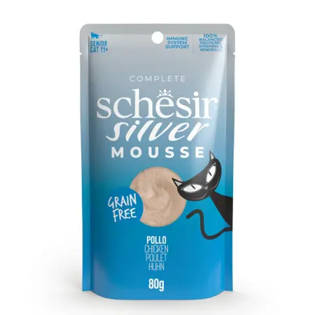 Schesir silver mousse kip 80g - afbeelding 1