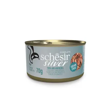 Schesir silver tonijn en makreel bouillon 70g - afbeelding 1