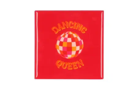 Tegeltje Dancing Queen 10x10x1cm