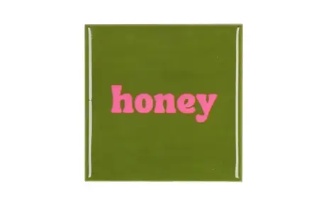 Tegeltje Honey 10x10x1cm