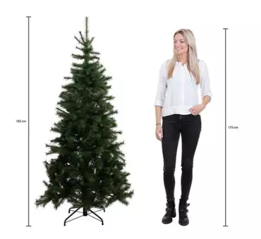 Kunstkerstboom forest frosted slim d102h185cm grn