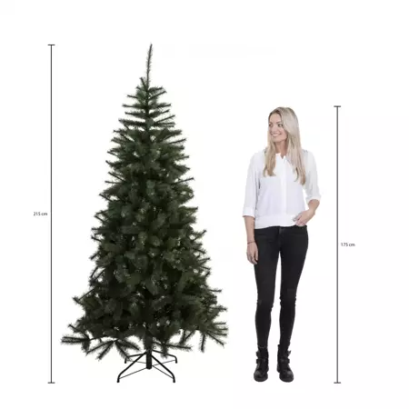 Kunstkerstboom frosted Pine d140h215cm groen