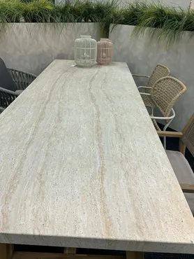 Tuintafel Veltis 250x100cm - Travertin - afbeelding 4