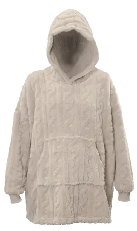 Unique Living hoodie pleun 70x50x87cm chateau grey