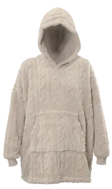 Unique Living hoodie pleun 70x50x87cm chateau grey